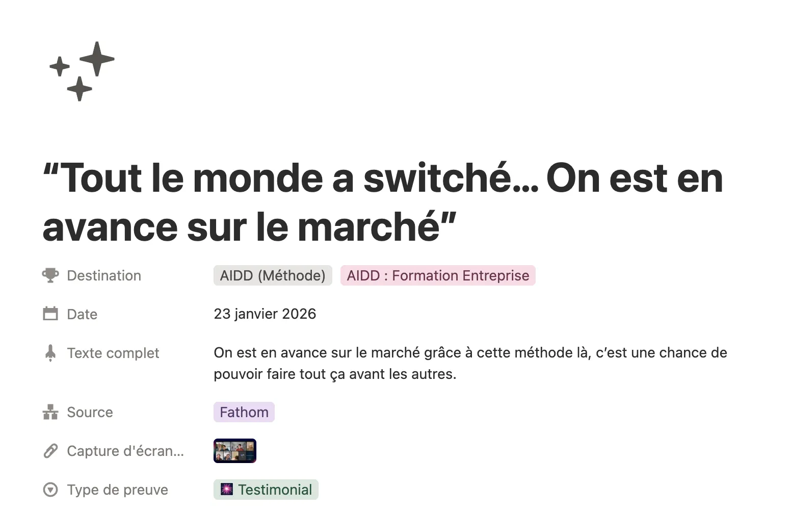 Témoignage après une formation AI-Driven Dev : Tout le monde a switché, on est en avance sur le marché