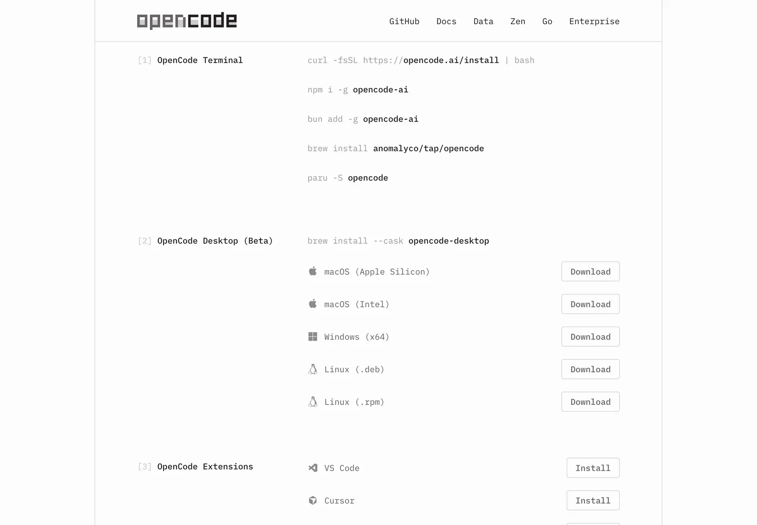 OpenCode Desktop avec une interface de session.