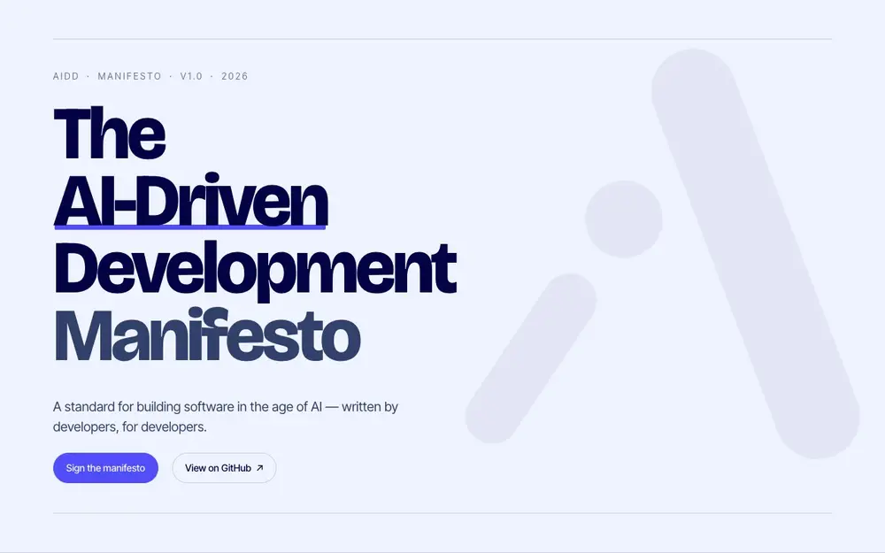 Manifeste public de l’AI-Driven Development